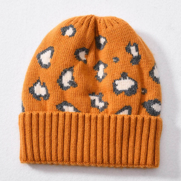 Leopard Cashmere Beanie