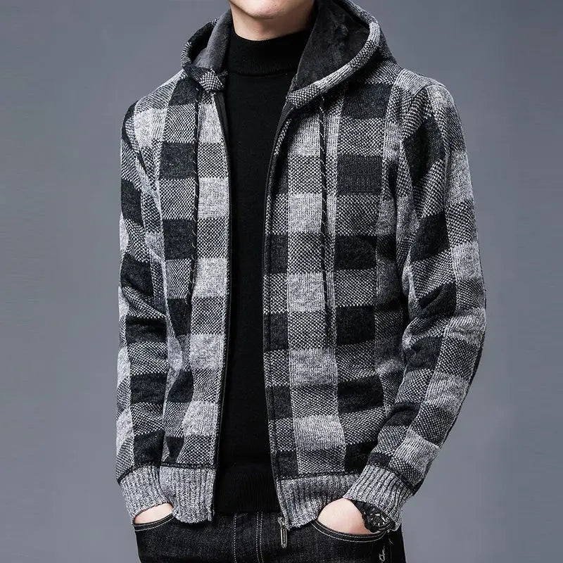 Darrel Ellington Plaid Sweater