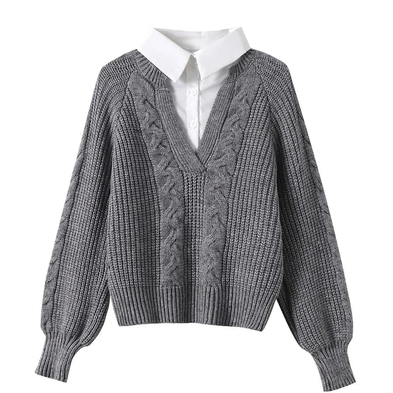 Hayden Two-Piece Lapel Sweater