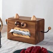 Whimsical Walnut Tissue Holder