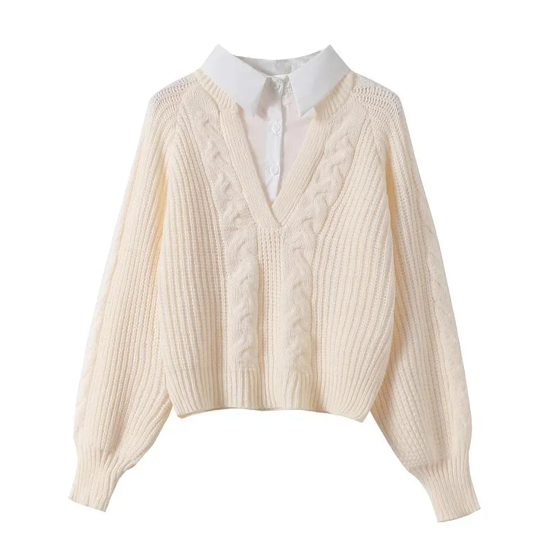 Hayden Two-Piece Lapel Sweater