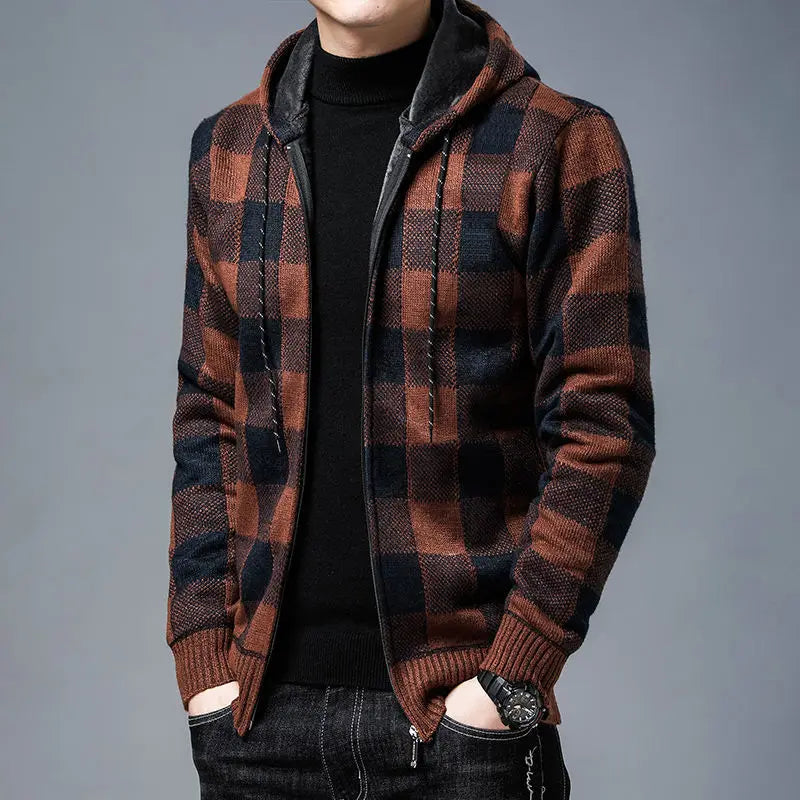 Darrel Ellington Plaid Sweater