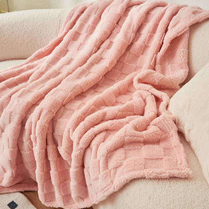 Kilauta Faux Rabbit Fur Blanket