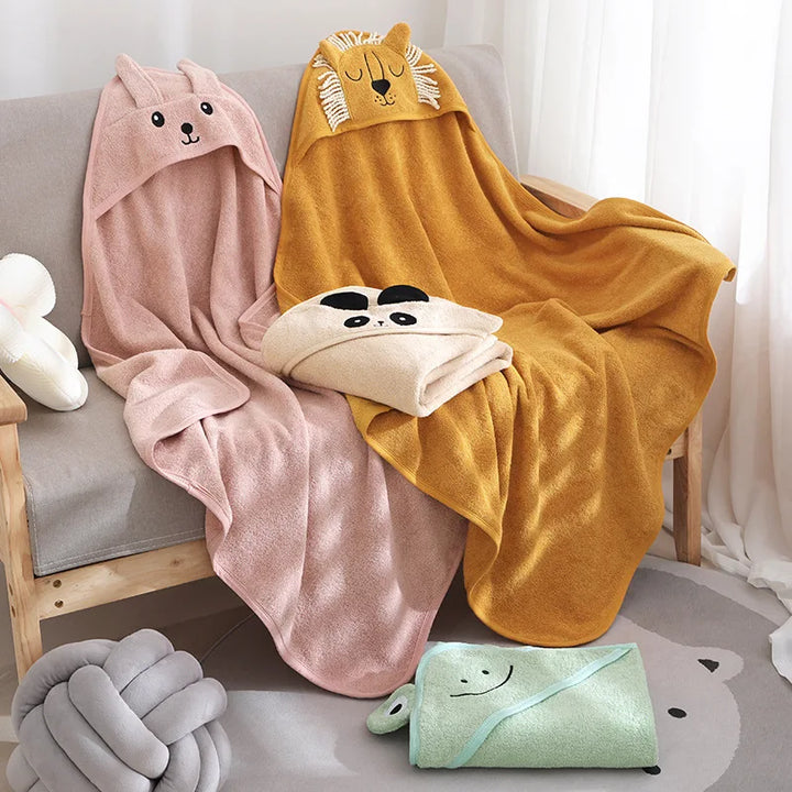Whimsical Hooded Animal Towels