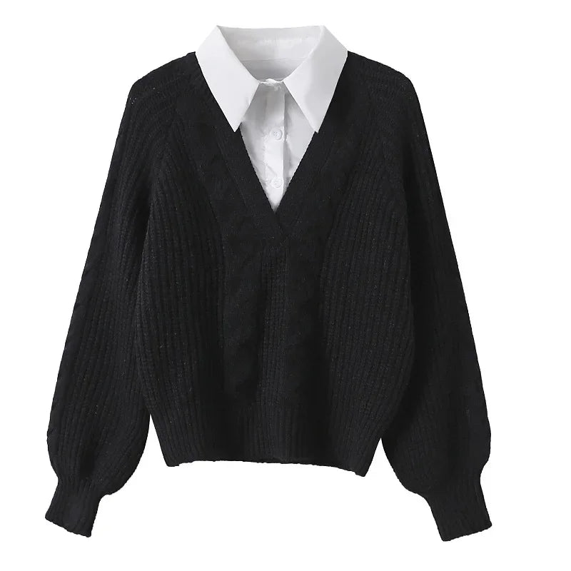 Hayden Two-Piece Lapel Sweater