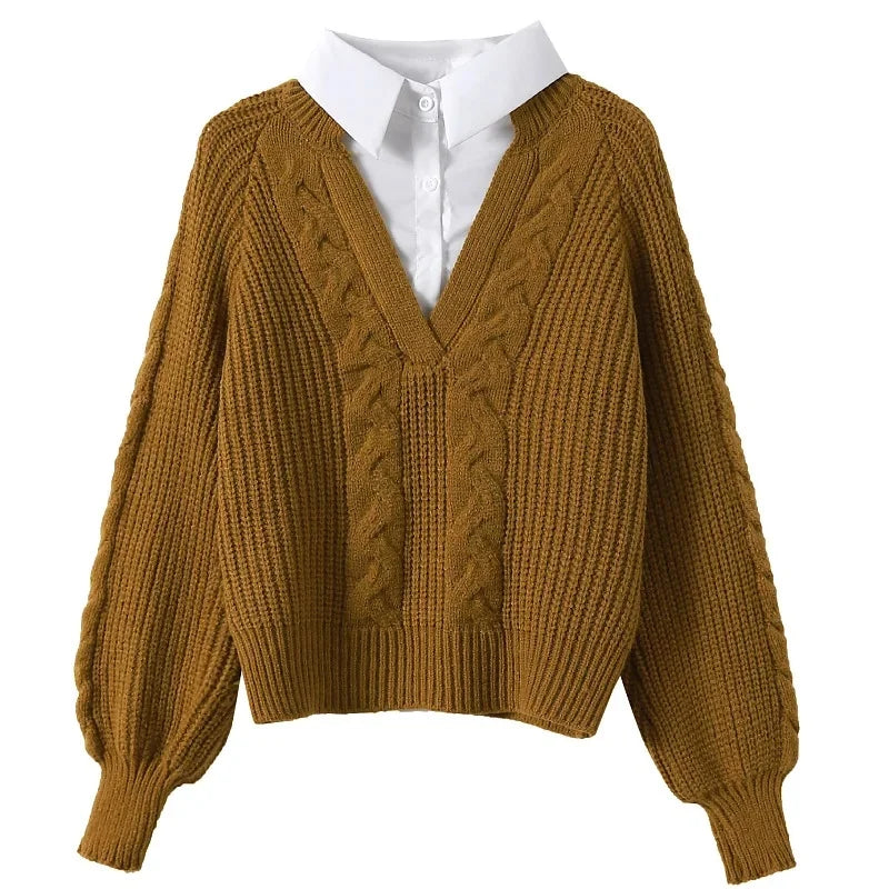 Hayden Two-Piece Lapel Sweater