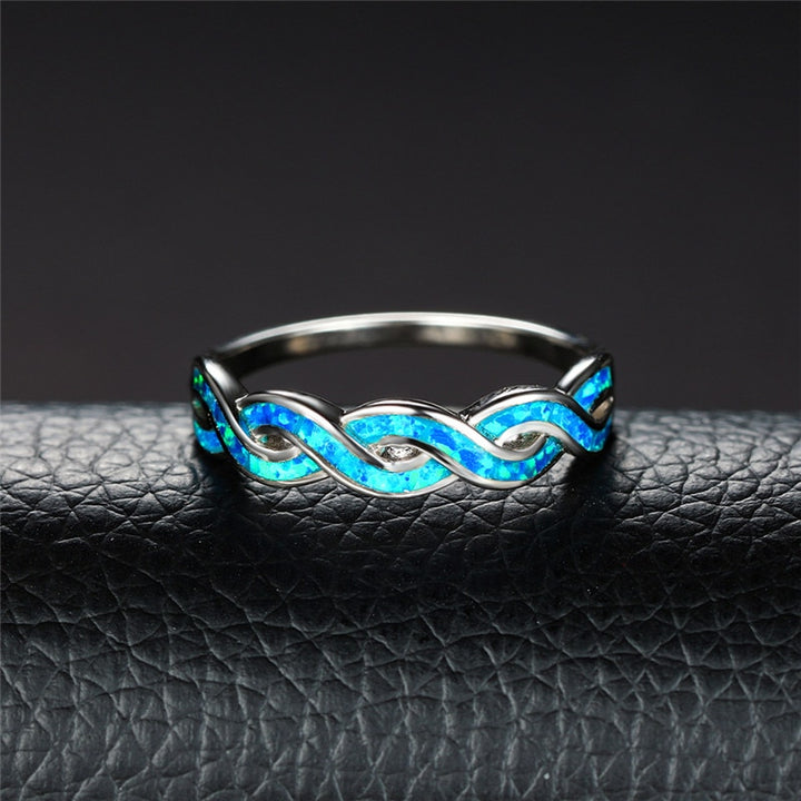 Opal Serenity Infinity Ring