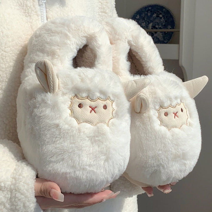 Fluffy Lamb Cloud Slippers
